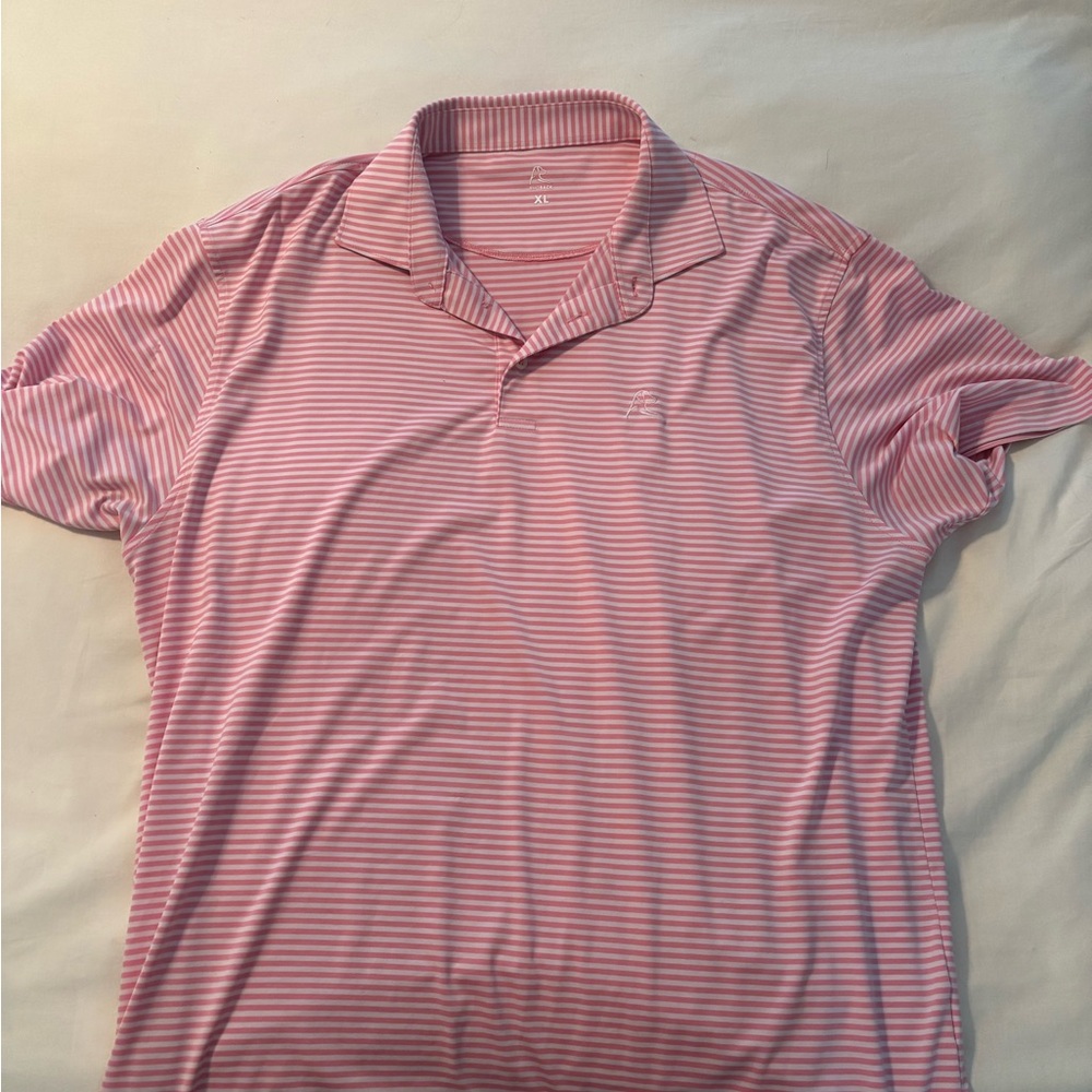 Rhoback Pink Striped Men's Polo Shirt